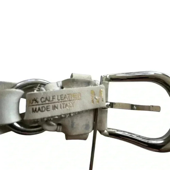 Isabel Marant Bali 100% Calf Leather Ivory Braided Women's Statement Belt Medium - Picture 5 of 11